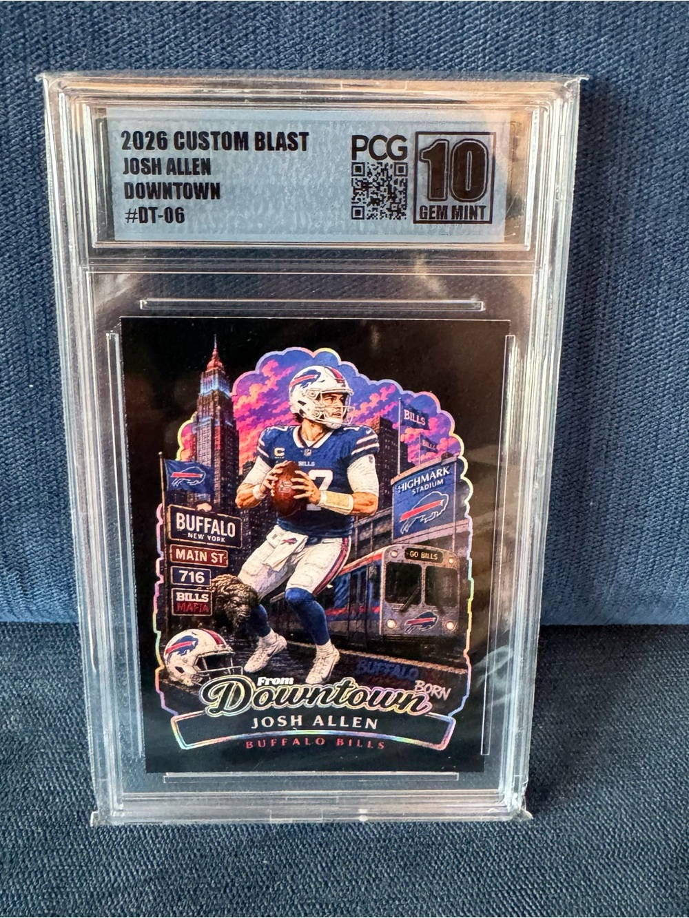 Josh Allen 2026 Custom Blast From Downtown #DT-06 PCG 10 Gem Mint